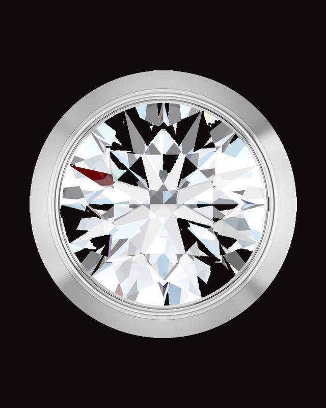 Round Bezel-Set Slide Pendant