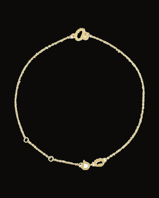 Script Initial Bracelet — 14K Yellow Gold