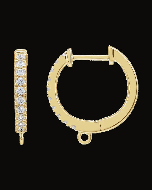 Accented Hoop Earring Top