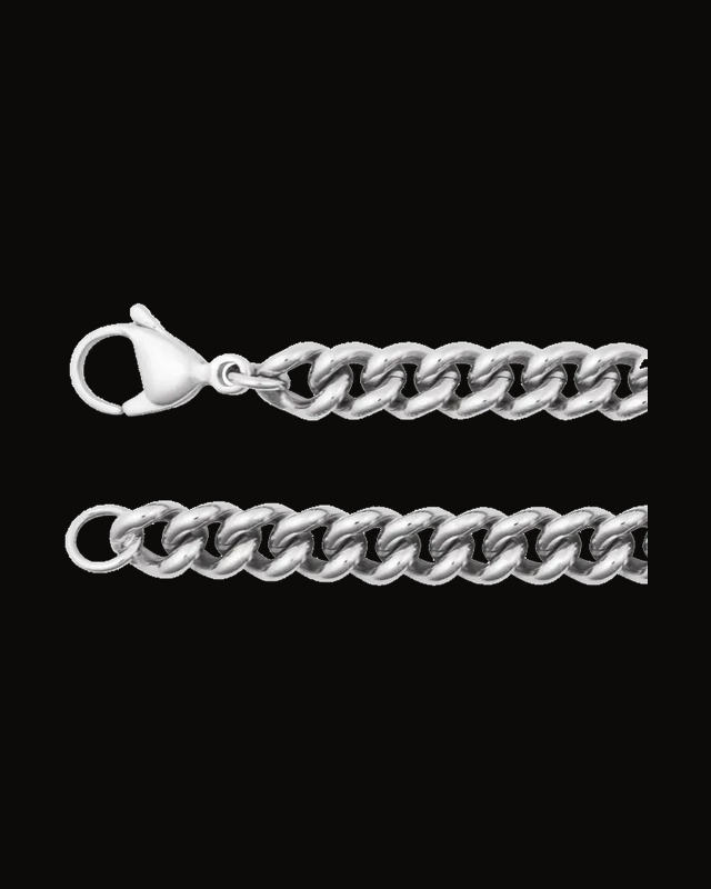 6.3 mm Curb Chain — Stainless Steel