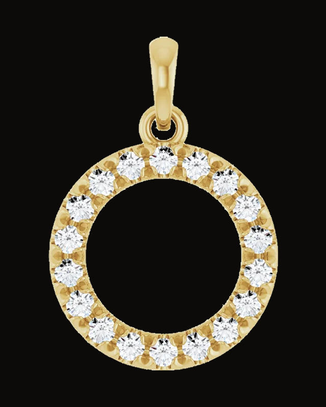 1/4 CTW Natural Diamond Circle Pendant