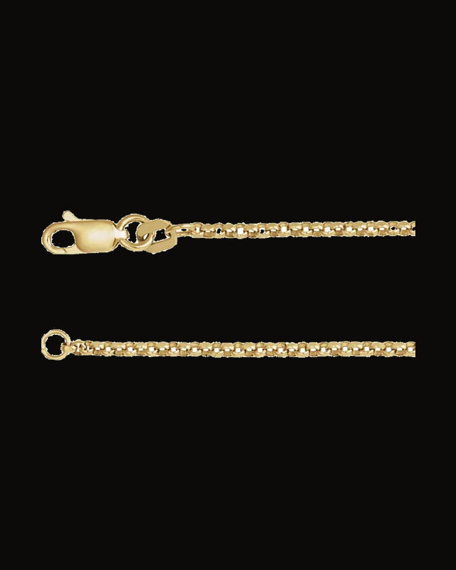 1.65 mm Rolo Chain — 14K Yellow Gold