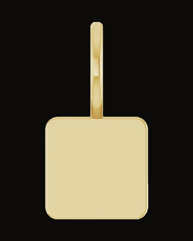 Engravable Geometric Pendant