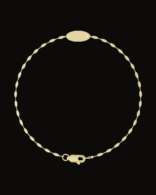 Engravable Keyhole Chain Bracelet