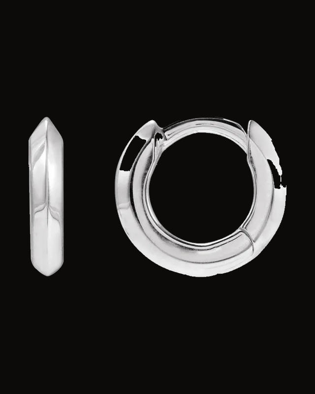 Knife-Edge Hoop Earrings
