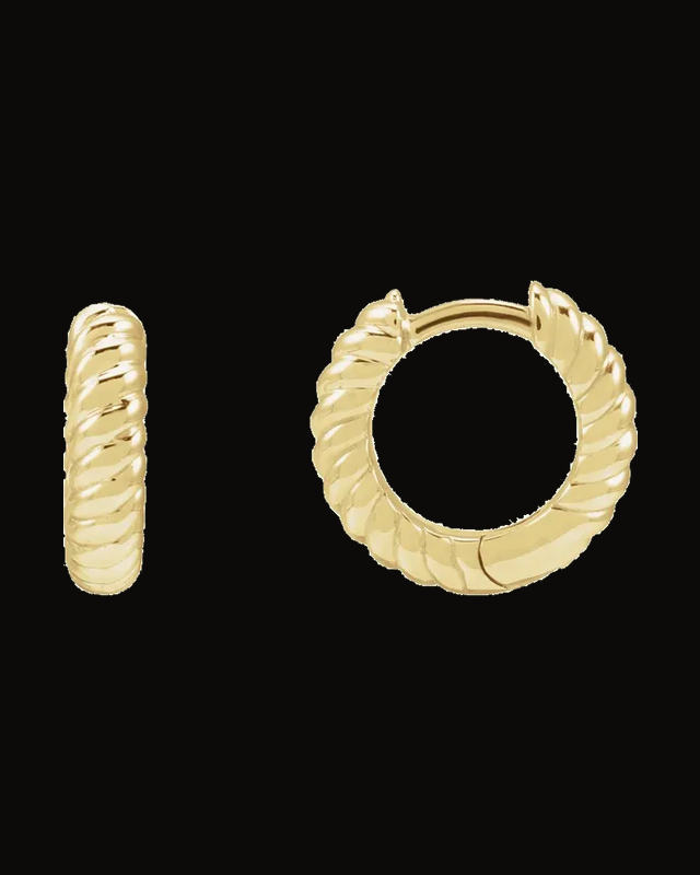 Rope Huggie Hoop Earrings
