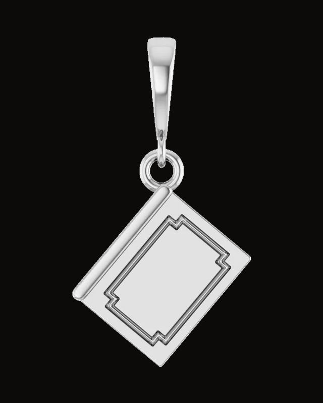 Engravable Book Pendant