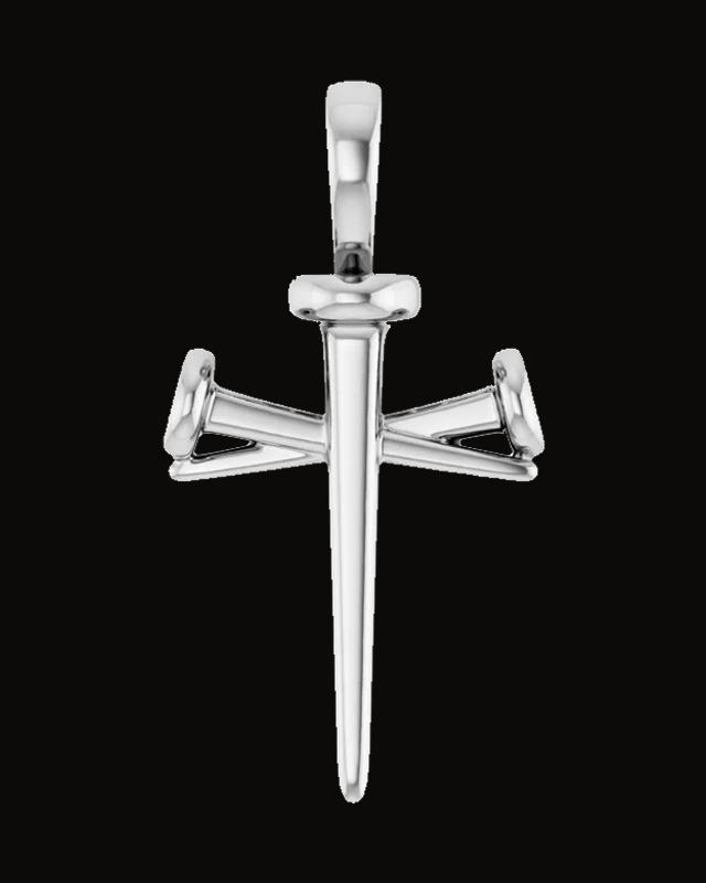 Nail Design Cross Pendant
