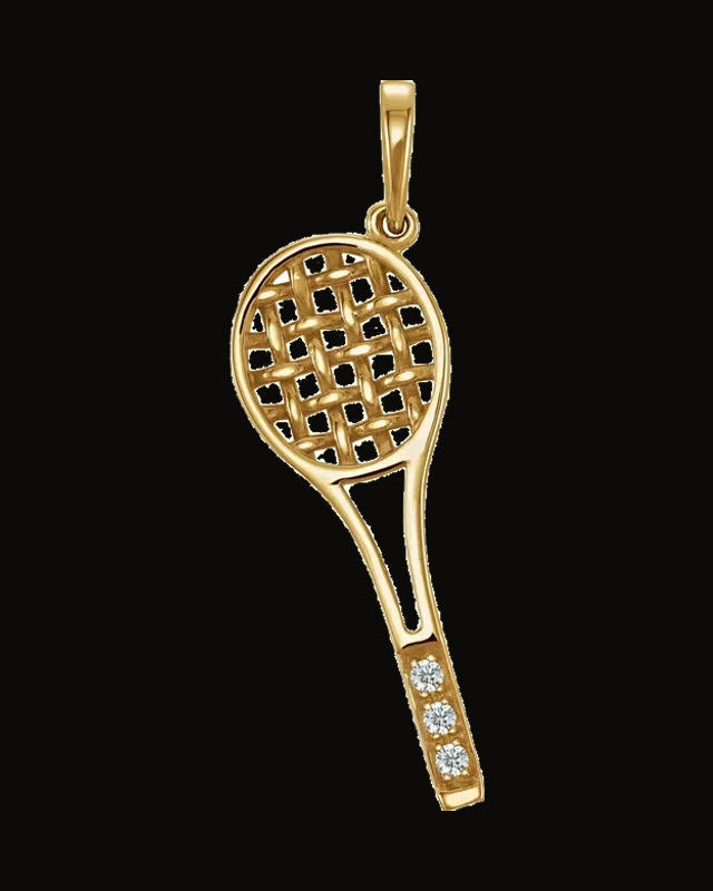 0.01 CTW Natural Diamond Charm/Pendant — 14K Yellow Gold