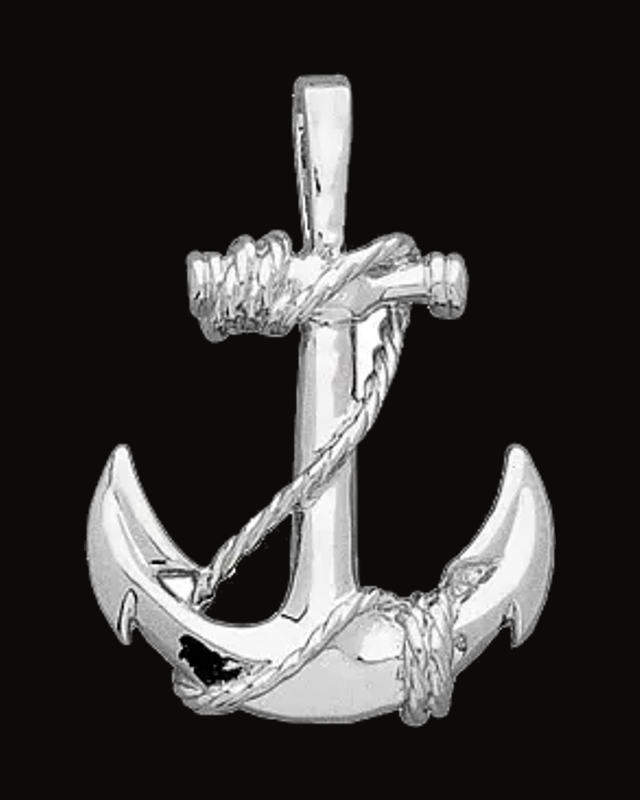 Anchor Pendant — Sterling Silver