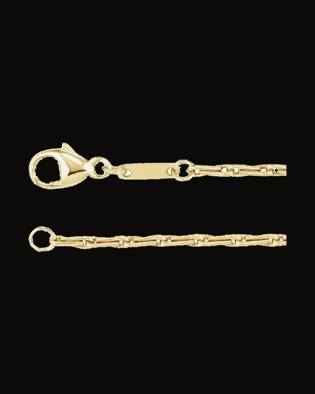 1.5 mm Barleycorn Chain — 14K Yellow Gold
