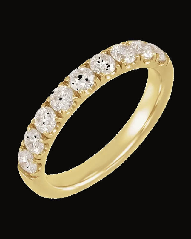 1/2 CTW Lab-Grown Diamond Anniversary Band — 14K Yellow Gold · 2.32 mm