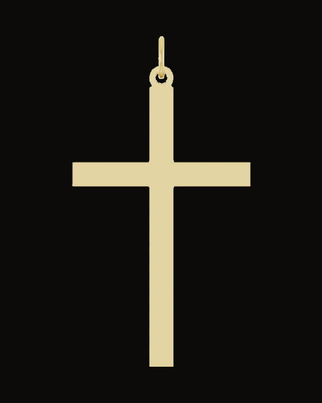Cross Necklace or Pendant — 14K Yellow Gold