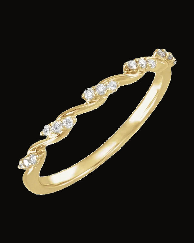 1/8 CTW Lab-Grown Diamond Anniversary Band — 14K Yellow / White Gold · 1.7 mm