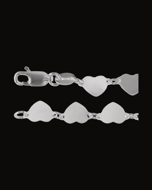 5.7 mm Heart Chain — Sterling Silver