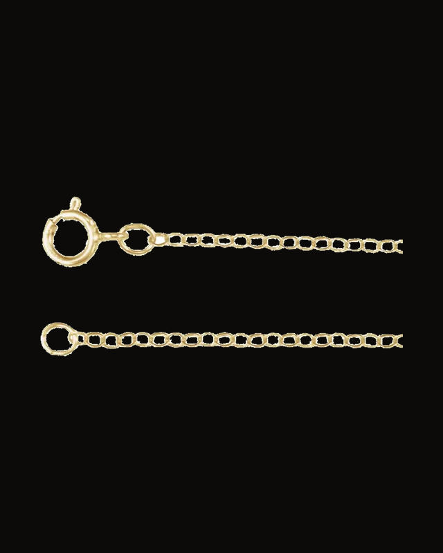 1.5 mm Flat Cable Chain — 14K Yellow Gold-Filled