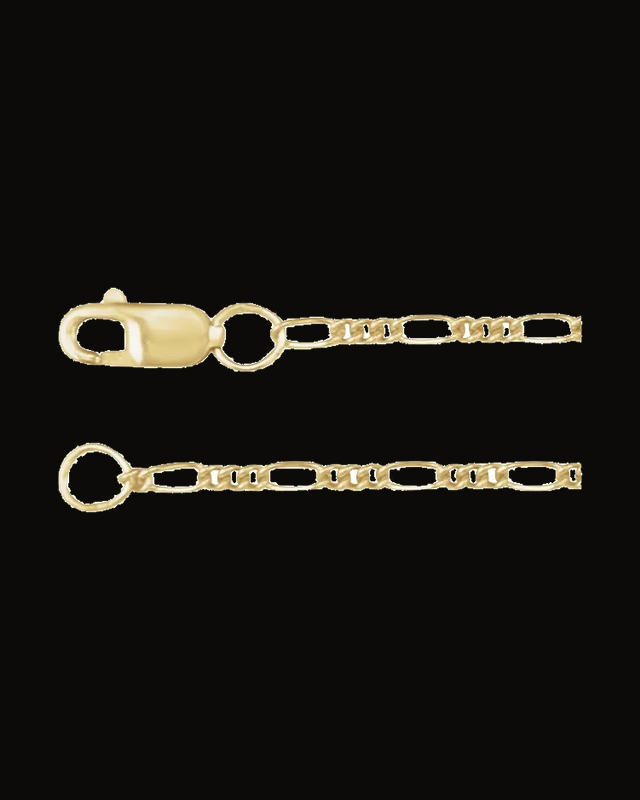 1.5 mm Figaro Chain — 14K Yellow Gold-Filled