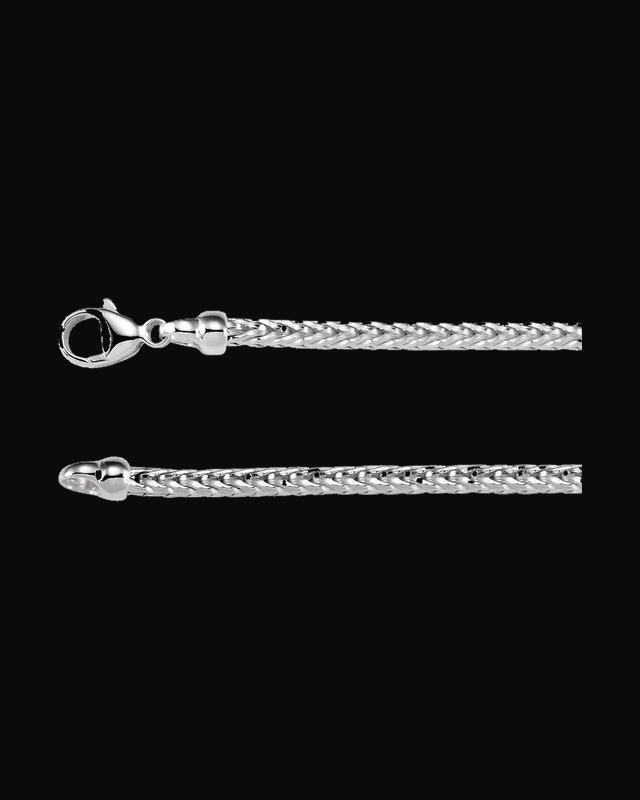 2.75 mm Foxtail Chain — Silver-Plated on Sterling Silver