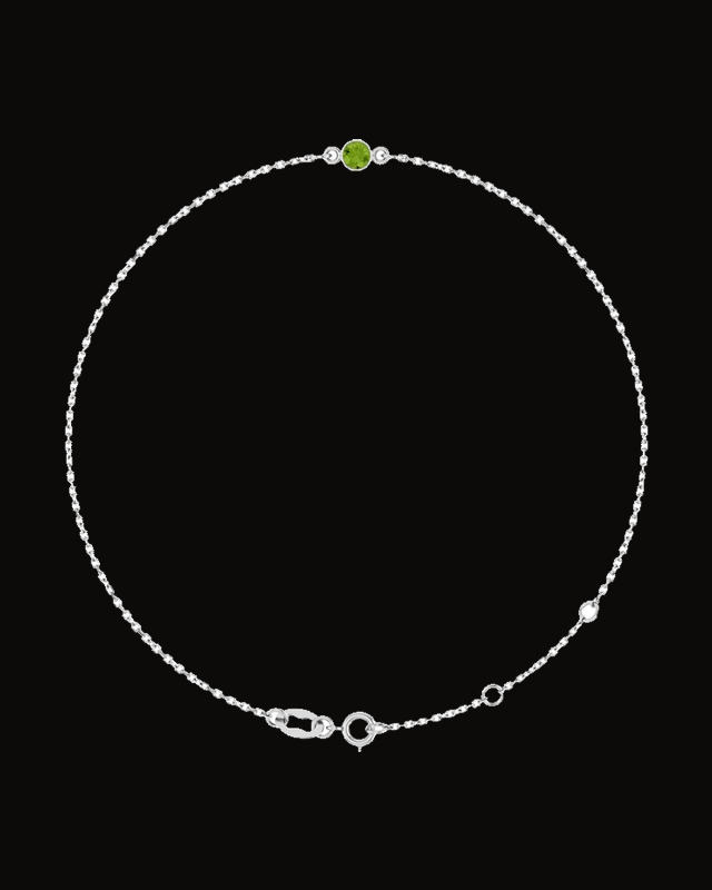 Bezel-Set Link Bracelet