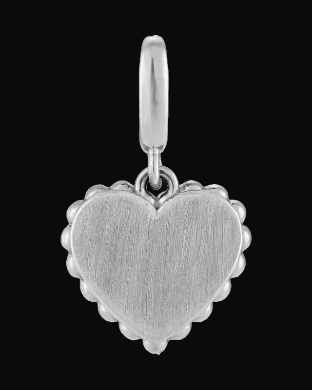 Engravable Scalloped Heart Charm/Pendant