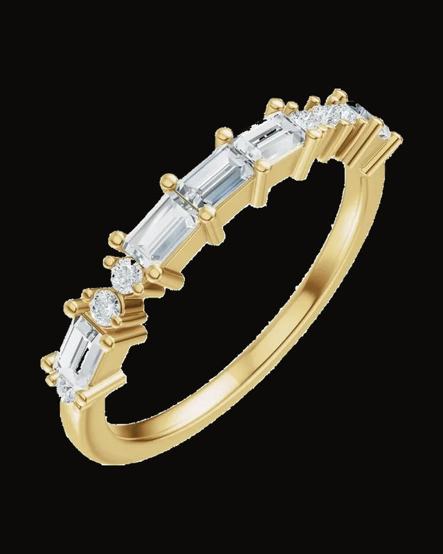 1/3 CTW Lab-Grown Diamond Anniversary Band — 14K Yellow / White Gold · 1.5 mm