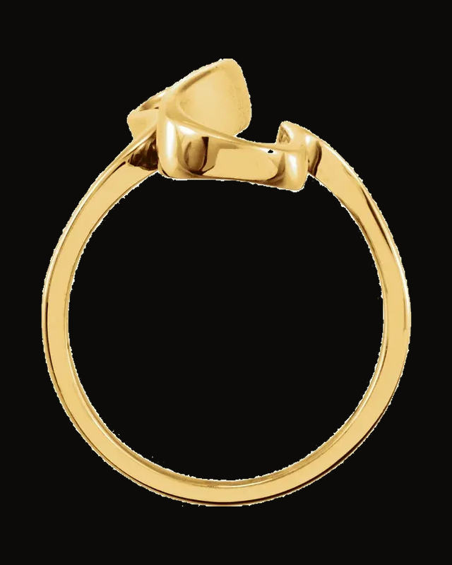 Freeform Ring — 14K Yellow Gold · 18 mm