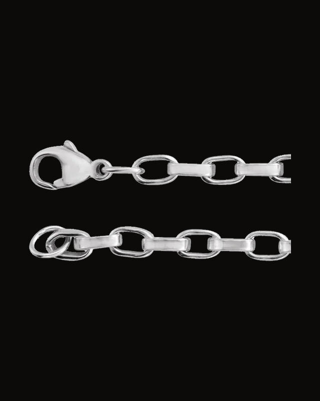 Rectangular Oval Rolo Chain