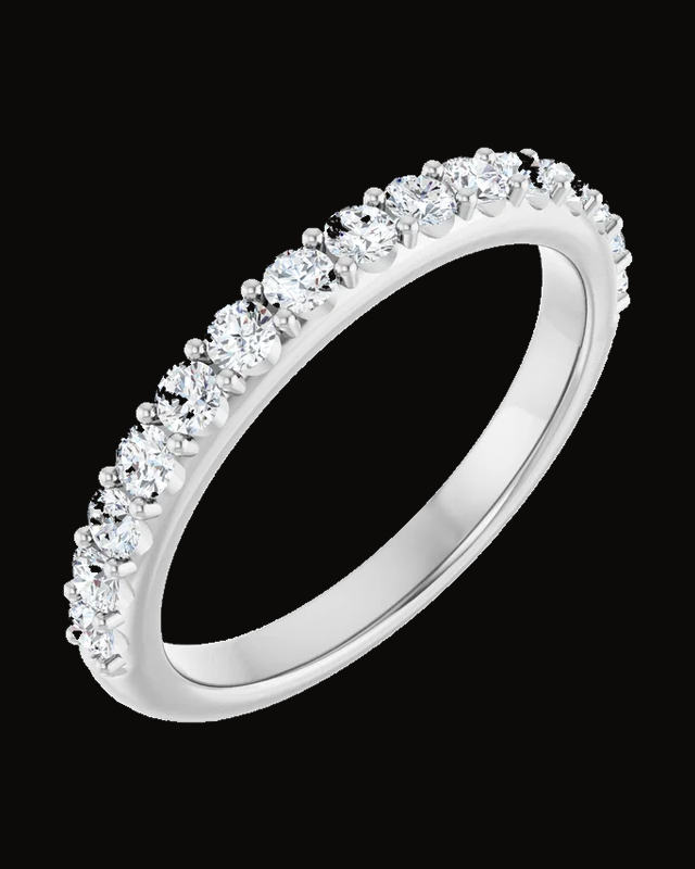 1/2 CTW Lab-Grown Diamond Band — 14K Yellow / White Gold · 2.5 mm