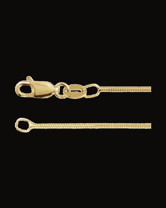 1.2 mm Round Snake Chain — 14K Yellow Gold-Filled