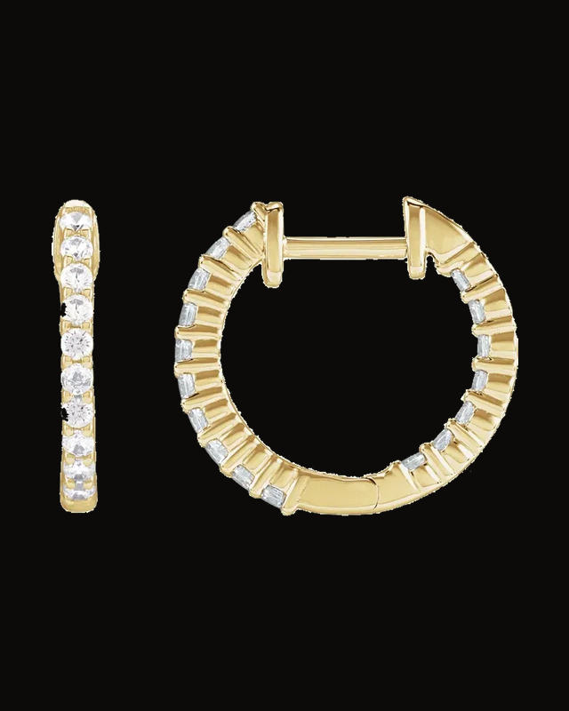 Inside-Outside Hoop Earrings — Lab-Grown Diamond