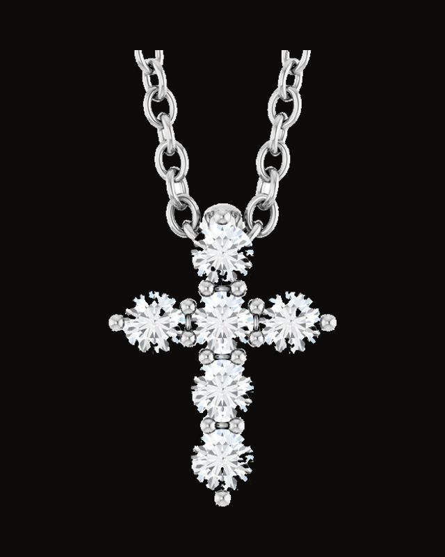 Accented Cross Necklace or Pendant