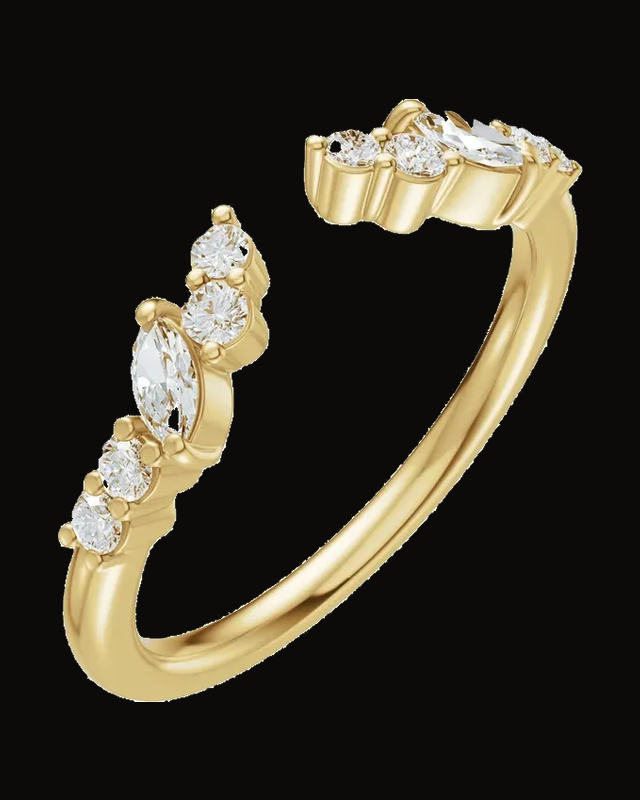 1/4 CTW Lab-Grown Diamond Open Band
