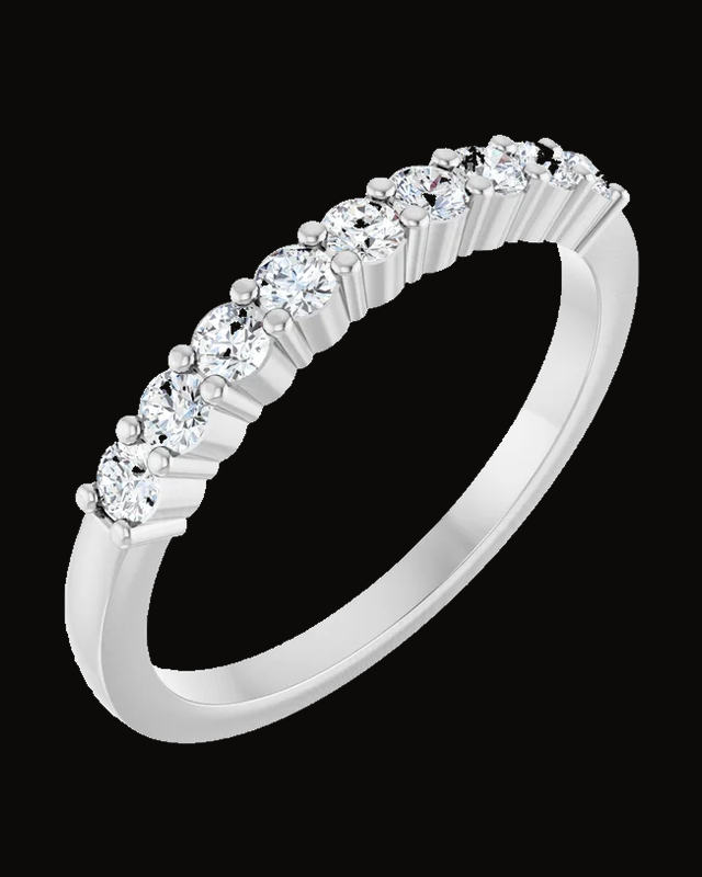 Anniversary Band — 14K Yellow / White Gold · 2.2 mm