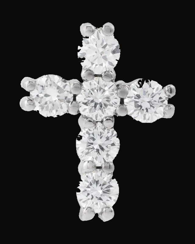 Lab-Grown Diamond Cross Pendant