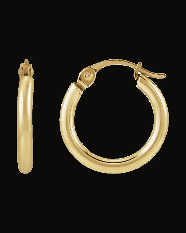 Hoop Earrings — 14K Yellow Gold-Filled