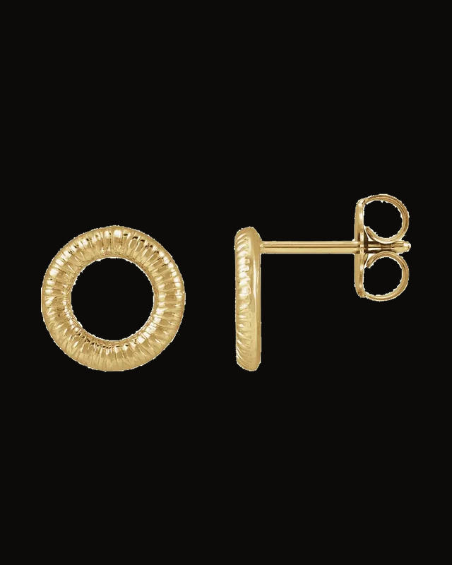 Geometric Earrings — 14K Yellow Gold-Plated