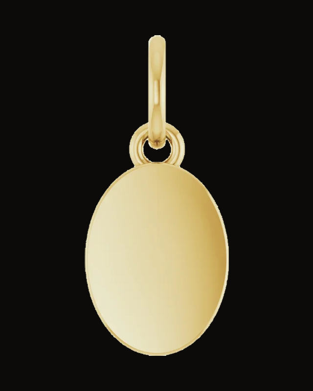 Engravable Oval Pendant