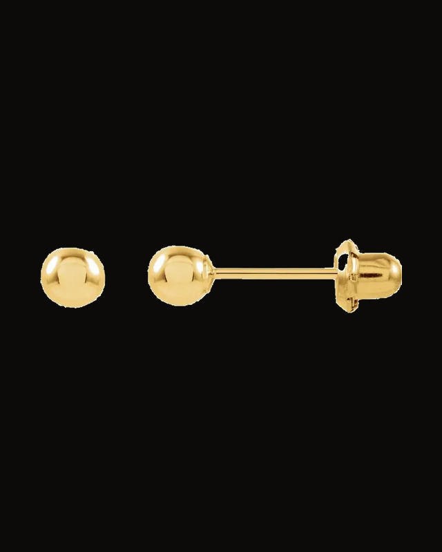 Ball Stud Inverness® Piercing Stud Earrings — 14K Yellow Gold