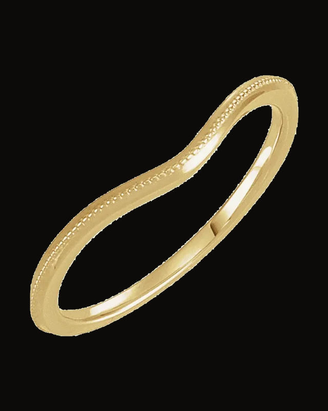 Contour Band — 14K Yellow / White Gold · 1.24 mm