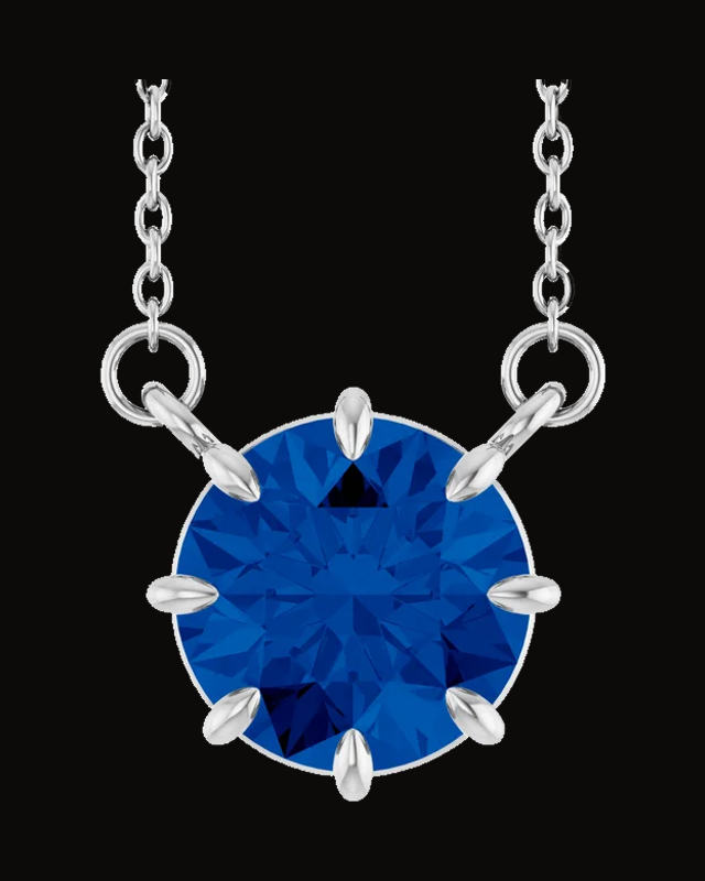 Claw-Prong Solitaire Necklace