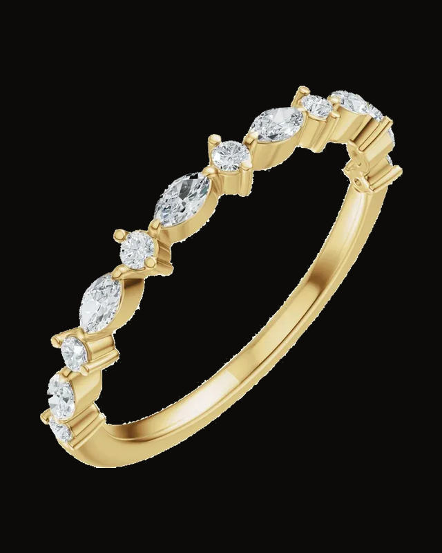 1/4 CTW Lab-Grown Diamond Anniversary Band — 14K Yellow Gold · 1.45 mm