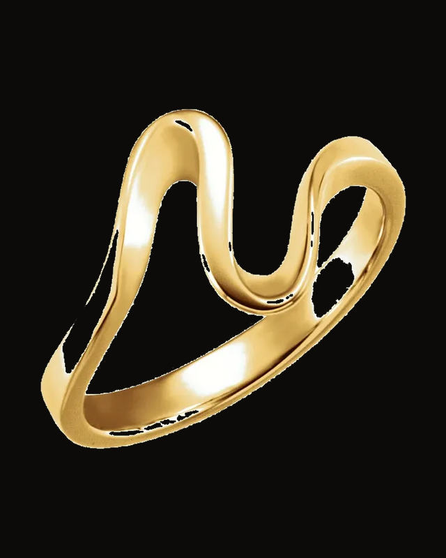 Freeform Ring — 14K Yellow Gold · 12 mm