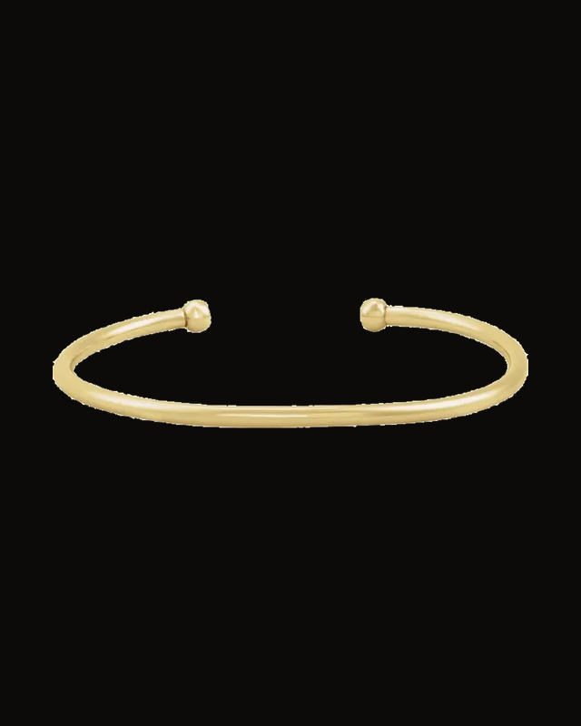 Metal Cuff Bracelet — 14K Yellow Gold-Filled