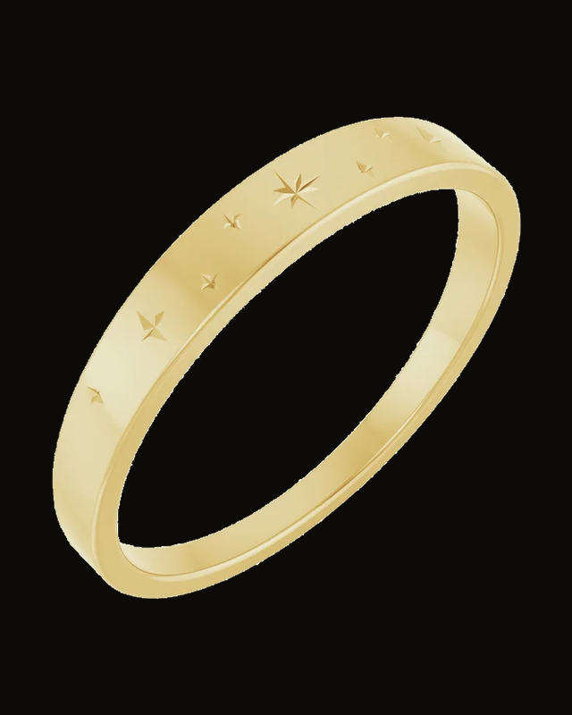 Celestial Ring — 14K Yellow Gold · 3 mm