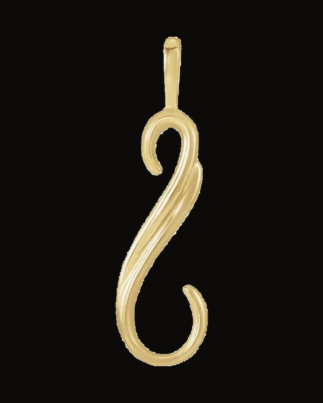 Freeform Pendant — 10K Yellow Gold