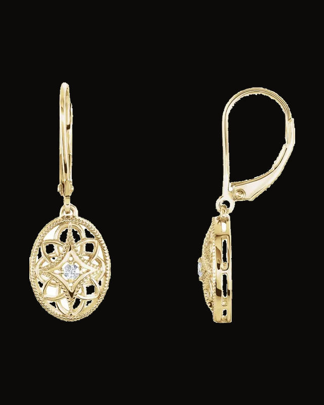 Granulated Filigree Earrings