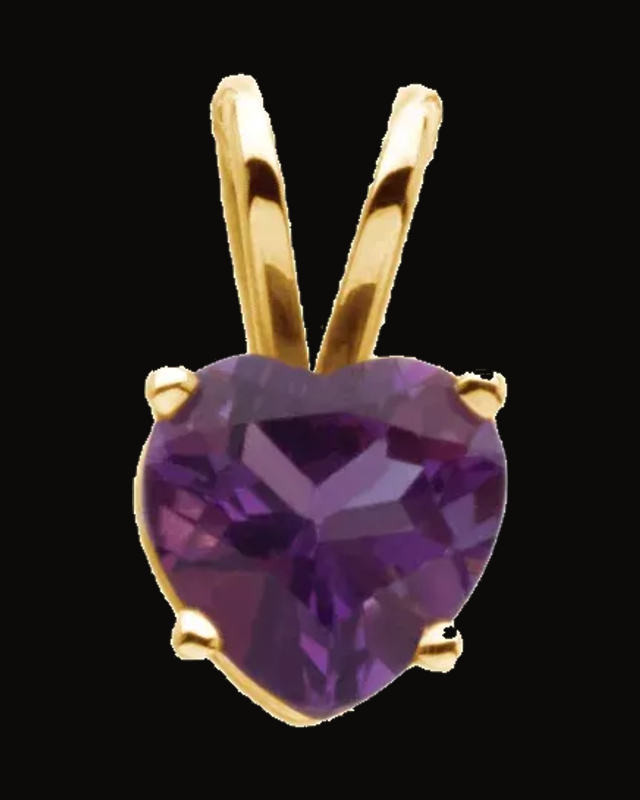 Heart Necklace or Pendant — 14K Yellow Gold · 6 x 6 mm