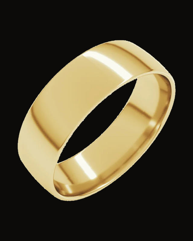 Ultra-Lightweight Comfort-Fit European-Style Band — 14K Yellow Gold