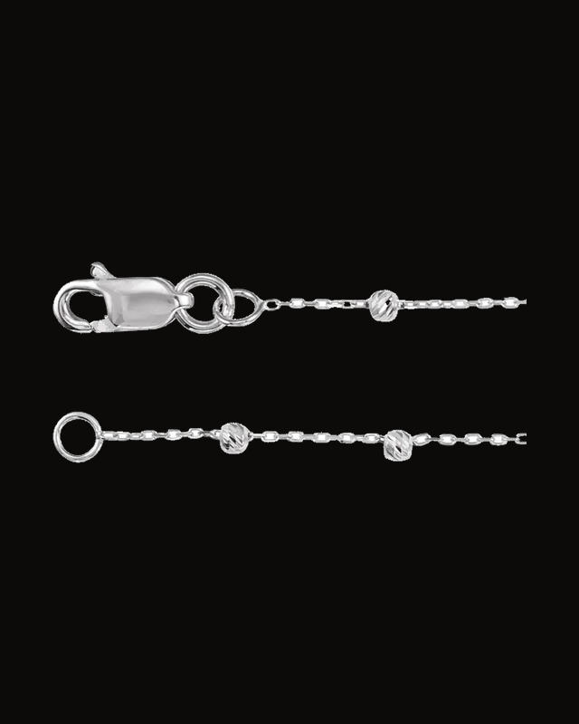 Beaded Cable Chain With Lobster Clasp