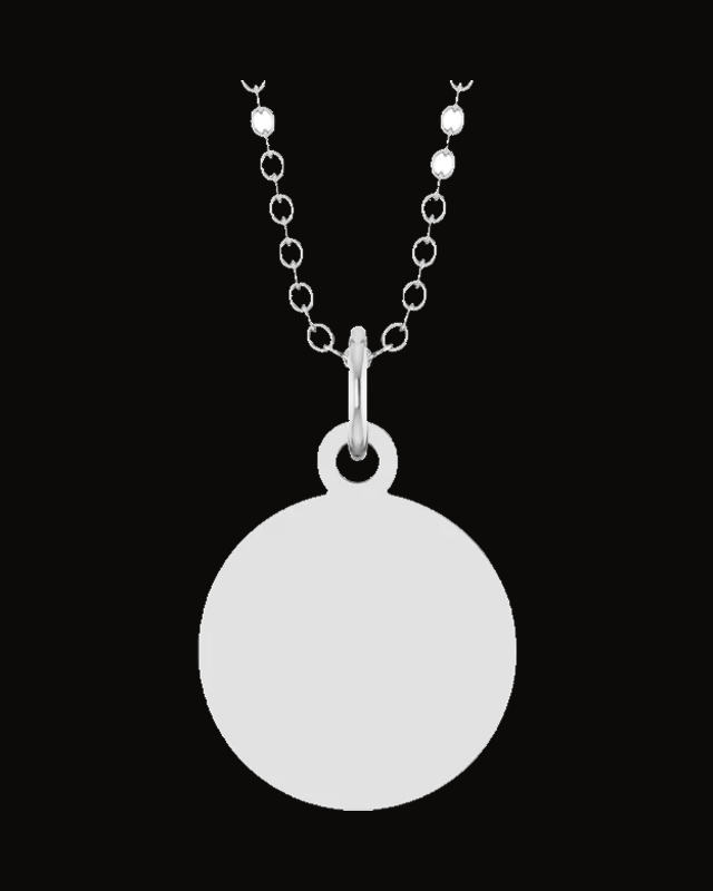 Engravable Disc Necklace & Pendant